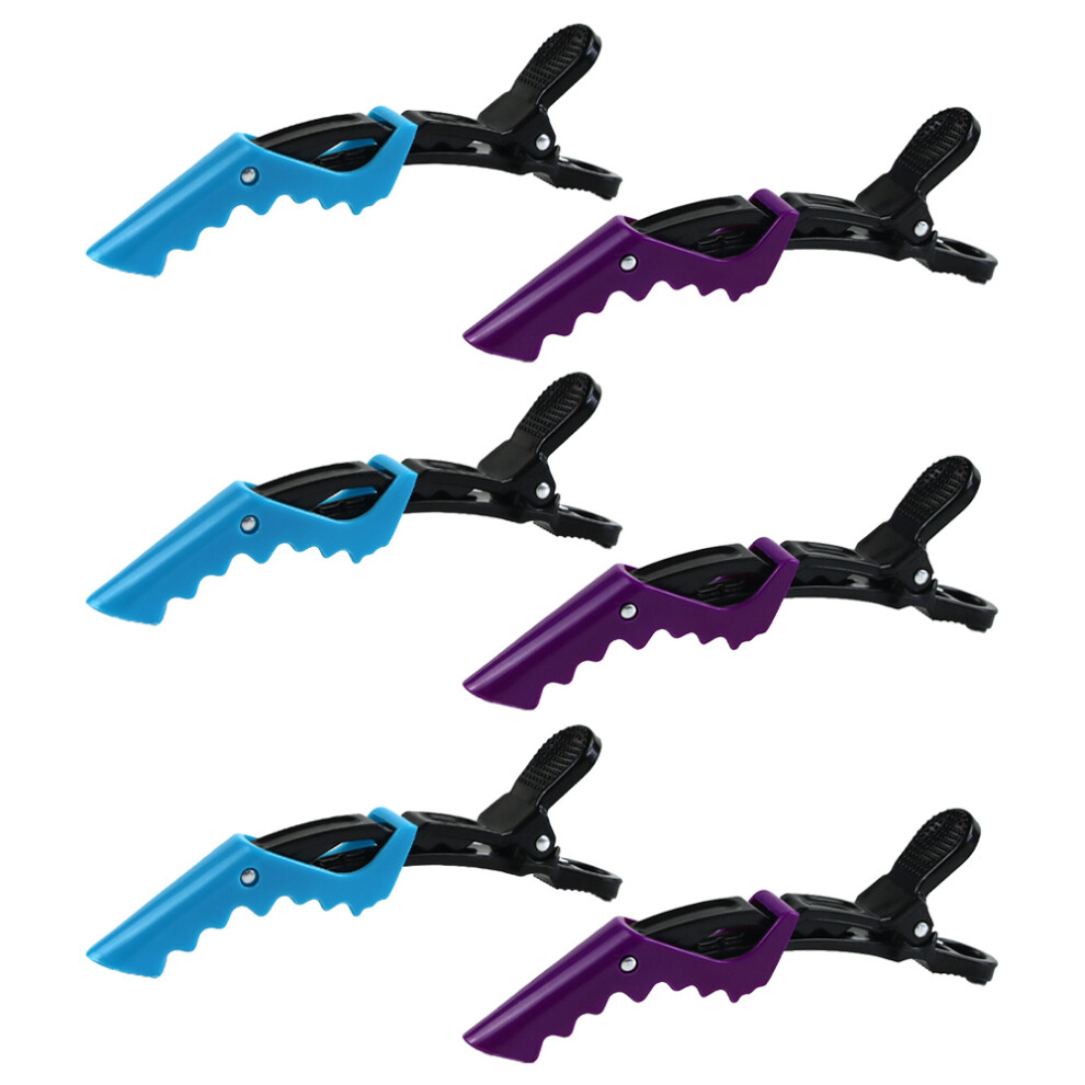 Unisex Styling Sectioning Alligator Hair Clips, Hinged Clips With Wide Teeth For Salon Use, Strong Grip Lightweight High-Quality Plastic Hair Accessories