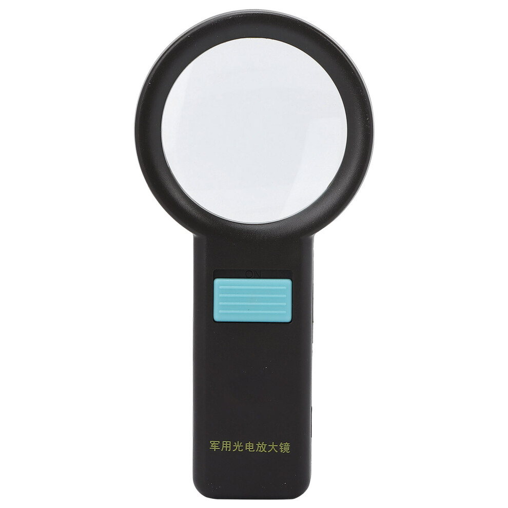 Green Led Illuminated Magnifying Glass, Portable Reading Aid For Low Vision, Gift For Seniors & Children In Military For Halloween Parties