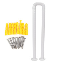 Maniglione di supporto resistente in acciaio inossidabile per doccia, design angolato, impugnatura antiscivolo, elevata capacità di carico,