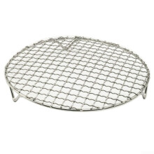 2Pcs Round Stainless Steel Cooling Rack for Baking, BBQ, and Steaming with Heavy Duty Support 16.5cm