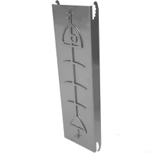 Stainless Steel Fish Grill Holder with Adjustable Tilt and Rotation for Fire Bowls and Kettle BBQ