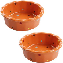 Ceramic Ramekins Set of 2 350ml Oven Safe Soup Bowls for Creme Brulee Souffle Air Fryer Compatible