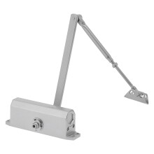 Hydraulic Door Closer with Buffer, Adjustable Spring, 202x65x70mm