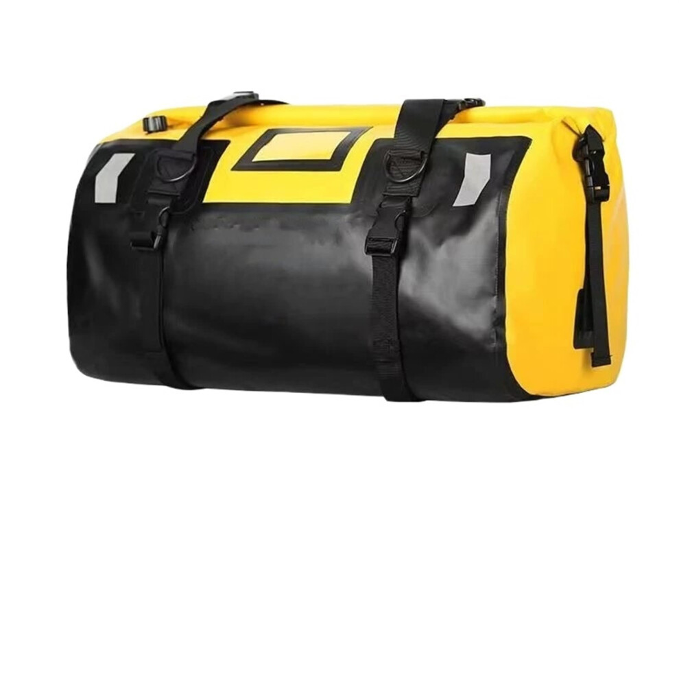 Motorcycle Tail Bag 66L Waterproof Luggage Roll Pack With Large Capacity For Travel Â Yellow 9199774281058