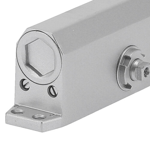 Hydraulic Door Closer with Buffer, Adjustable Spring, 202x65x70mm 1