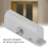 Hydraulic Door Closer with Buffer, Adjustable Spring, 202x65x70mm 3