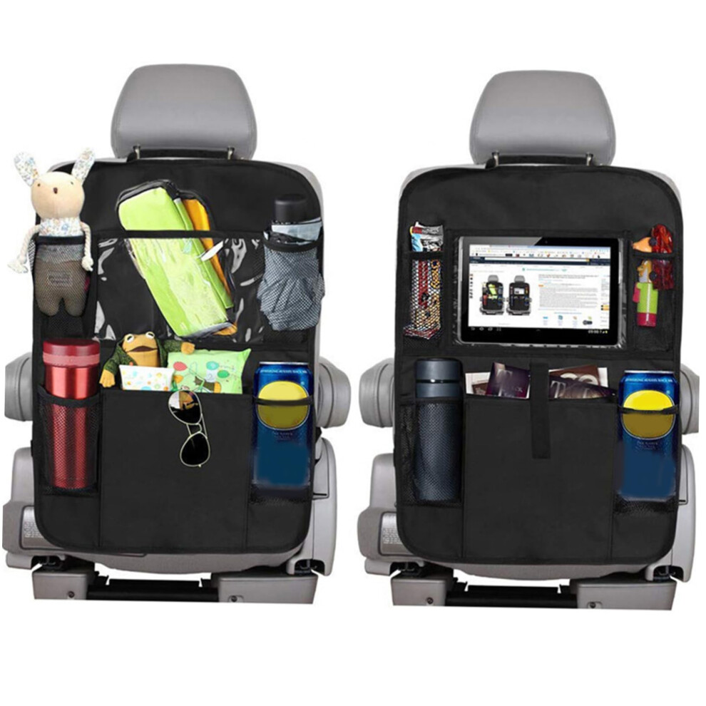 2Pcs Oxford Cloth Car Backseat Organizer With Multi Pockets Hanging Seat Storage Bag For Cars 9199774281669