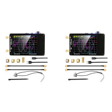 2X Analisador de Antena de Rede Vetorial -H VersãO Atualizada 10KHz-1,5GHz MF VHF UHF com Slot para CartãO