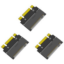3X M.2 NVME M-Key B+M 2230 auf 2242 VerläNgerungsadapterhalterungen SSD-Festplattenkonverterrahmen für Desktop-Computer