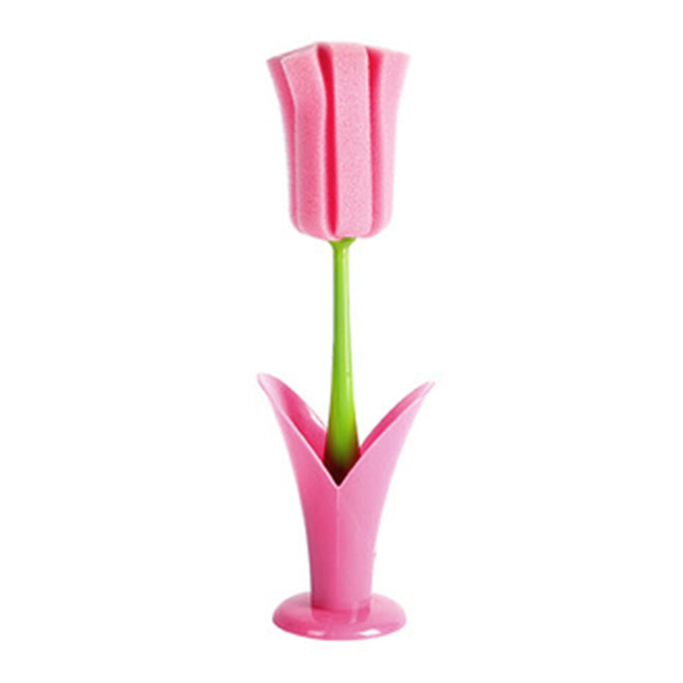 2PCS Long Handle Sponge Bottle Cleaning Brush for Narrow Mouth Cups and Baby Feeding Bottles