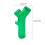Dog Chew Toy Squeak Cute Branch-Shape Teether for Large-Blue 4