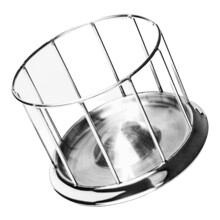 Tortoises Feeder Dish Stainless Steel Food Dispenser Reptiles-L