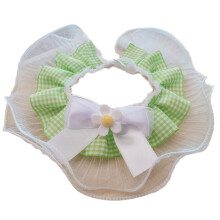 Fashion Pet Collar Lace Sweet Print Pet Bib Burp-Cloth-M B