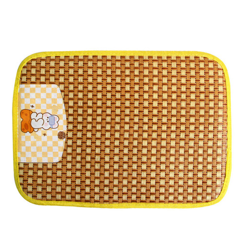 Summer Cat Cooling Mat Napping Pads Non-Slip Bottom-Yellow M