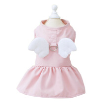 Spring Dog Angel Wing Decors Skirt Angel Skirt Outdoor-Pink L