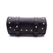 Motorcycle Saddlebags Faux Leather Handlebar Tool Bag Waterproof Side Bag for Harley