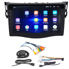 Autorádio s dotykovou obrazovkou pre Toyota RAV4 2006-2012, bezdrôtové pripojenie Carplay, Android Auto, vstavaný Bluetooth, handsfree, FM