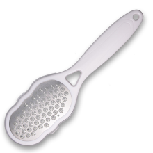 Pedikyrenhet for sensitiv hud, dobbeltsidig fotfil i rustfritt stål for våt og tørr bruk, profesjonell hard hudfjerner med ergonomisk design