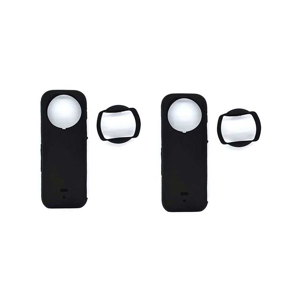 Sports Camera With Lens Silicone Case For X4 Panorama Body Dustproof Dropproof All Round Silicone Case, Black 6033581183484
