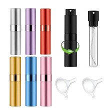 Fijne, gelijkmatige spray 8 ml mini navulbare parfumverstuiver multifunctionele reisverstuiver aluminium behuizing dopvrij ontwerp lekvrij stijlvol