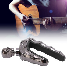 Zinc Alloy Silicone Guitar Capo with Spinning Force, 58mm Black