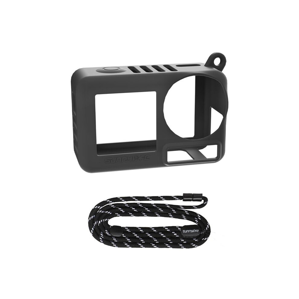 Silicone Protective Case For Osmo Action 5 Pro Scratch-Resistant Anti-Collision Camera Protector Black 6032645685025