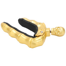Ballad Guitar Capo in Zinc Alloy with Silicone Skull and Gold Color Finish