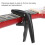 Plastic Ukulele Capo with Silicone Cushion, Spring String Instrument Accessory Black 3