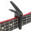 Plastic Ukulele Capo with Silicone Cushion, Spring String Instrument Accessory Black 13