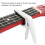 Plastic Ukulele Capo with Silicone Cushion, Spring-Loaded, White 3