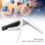 Plastic Ukulele Capo with Silicone Cushion, Spring-Loaded, White 9