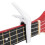 Plastic Ukulele Capo with Silicone Cushion, Spring-Loaded, White 12