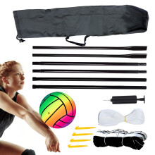 Volleyball Net For Backyard, Badminton Net Rack, HeavyDuty Sports Net With Portable Storage Bag