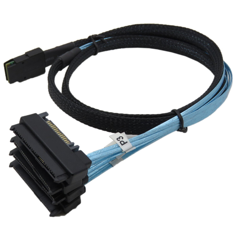 Mini Sas 36Pin Sff8087 To 4X Sff8482 With Sata Power Cable 1M 6Gbps Speed 9347817870343