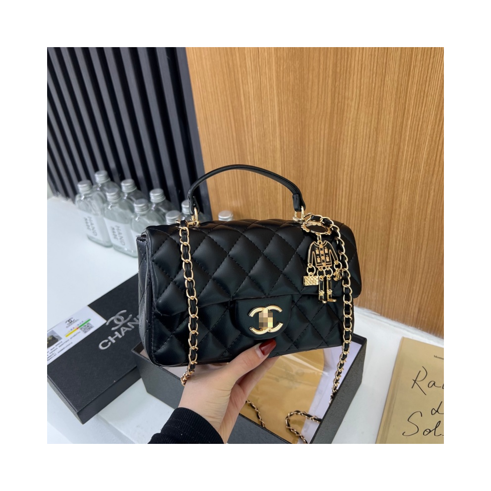 New Unisex (Black) Three-Dimensional Rhombus Crossbody Bag Shoulder Bag Black