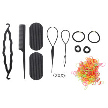 Elegante haarstylingset, haaraccessoires voor vrouwen, perfecte haarknotmaker en tools voor een mooie, elegante staart inbegrepen in deze stijlvolle
