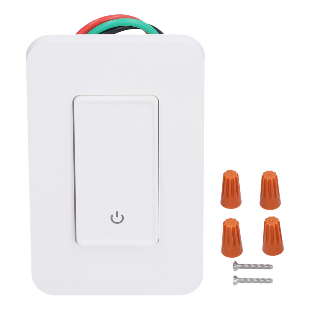 Voice Controlled Light Switch, Smart Switch Wifi Wall Light, Touch Smart Switch Single Pole, Integrated App Control & Multi User Sharing Etl 9464372492718