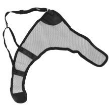 Protection de poitrine en filet respirant réglable pour la chasse et le tir - Gris