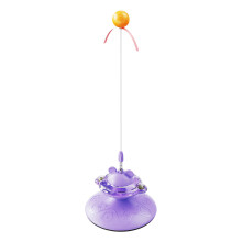 Rotating Cats Food Dispensing Slow Feeding Toy Indoor-Purple