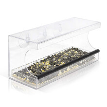Acrylic Bird Feeder for Window Clear Bird Feeder Pet Bird Food