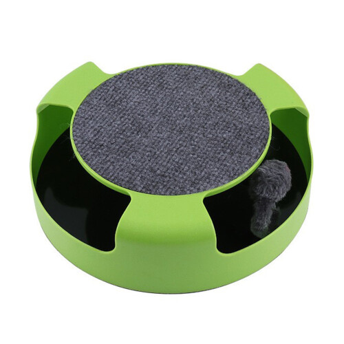 Funny Mouse Teasing Track Circuit Toy Interactive Cats-Green