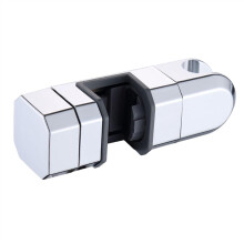 Shower Rail Head Slider Bar Holder Adjustable Bracket Easy Installation Rotates Silver