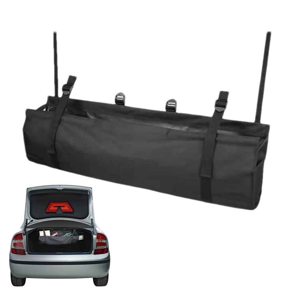 Car Boot Organizer Waterproof Oxford Fabric Large Capacity Foldable Trunk Storage Box With Lid 9347817870930