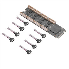 NOUVEAU Adaptateur de Carte D'Extension Série M2 Vers 8 RS232 - Prise en Charge des Clés M2 NVME B+M Puce Hautes Performances EXAR 17V358