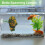 Betta Fish Leaf Natural Habitat Simulation For Betta Spawnings Grounds, Double Leaves Resting Bed, Orange Deep Green 4