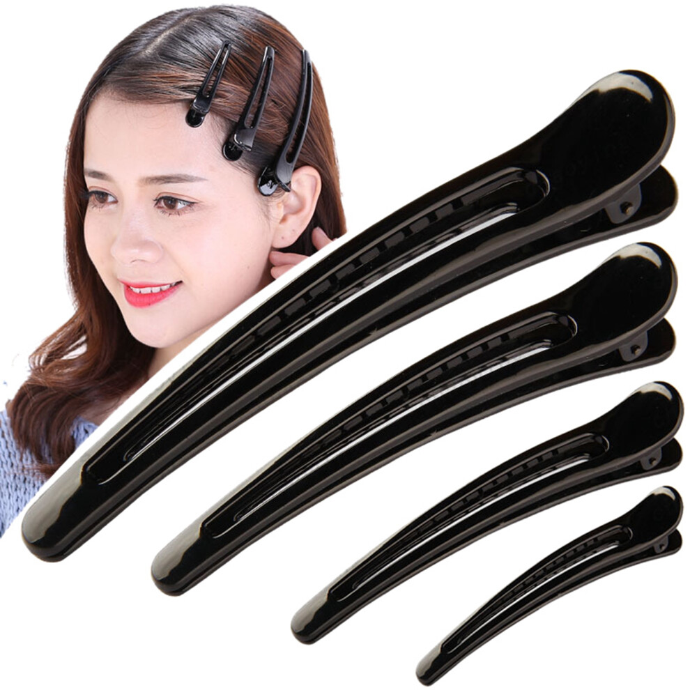 Multifunctional Hair Clips with Duck Bill Teeth, Plastic Duckbill Clips for Sectioning Hair, Lightweight Durable Non Slip Hair Styling Clips, Salon H
