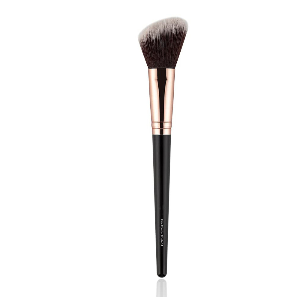 Double-Ended Makeup Brushes, Compact Powder Brush For Travel, Cruelty-Free Synthetic Fibers With Strong Powder Grasp, Versatile Design Offers Flawles