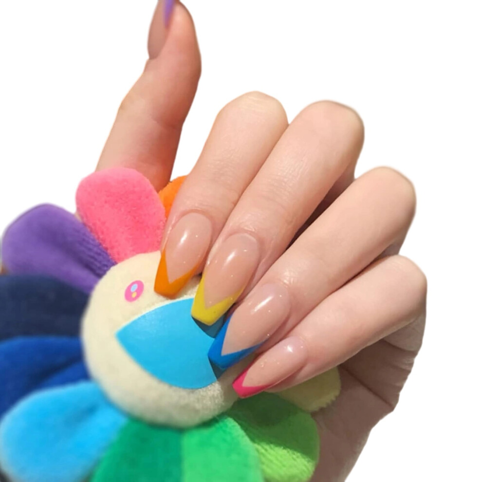 Full Cover False Nails, Superior Quality Abs Material, Various Sizes, Easy To Apply & Remove, Press On Nail False Tips, Artificial Finger Manicure, D
