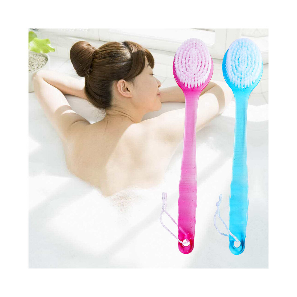 Pink Eco-Friendly Sustainable Product, Long Handle Bath Brush For Lymphatic Movement And Promote Blood Circulation, Embrace A Healthier Lifestyle With