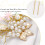 Accessori per capelli da sposa per donne e ragazze, fermagli per capelli con perle e strass artificiali, accessori per capelli da sposa, materiale in 3